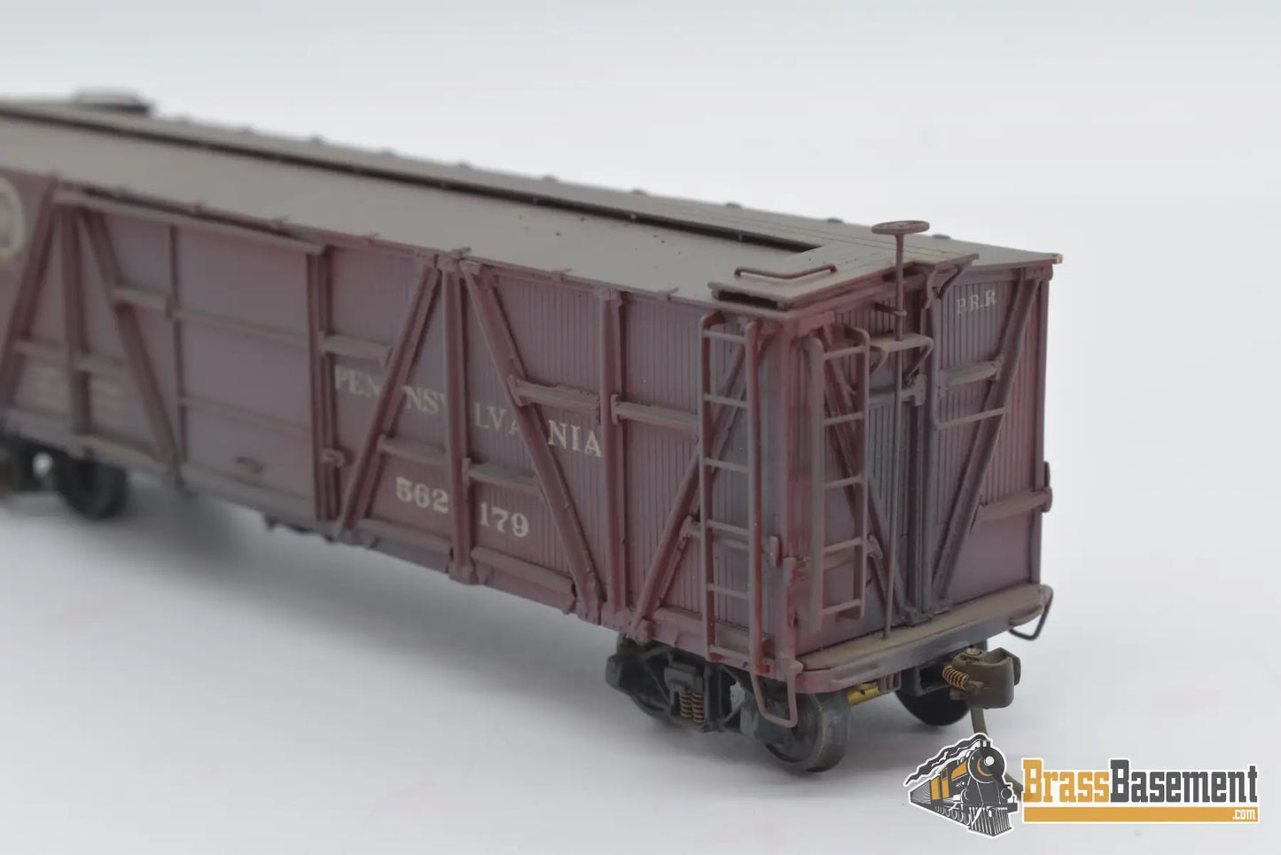 Ho Brass - Njcb Pennsylvania Prr X - 23 Wood War Boxcar Custom Paint Freight