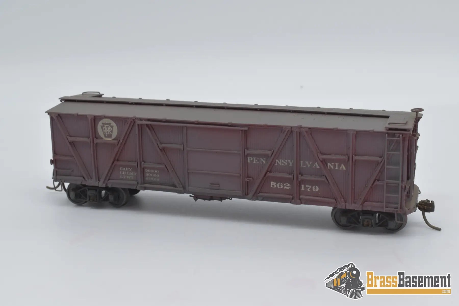 Ho Brass - Njcb Pennsylvania Prr X - 23 Wood War Boxcar Custom Paint Freight