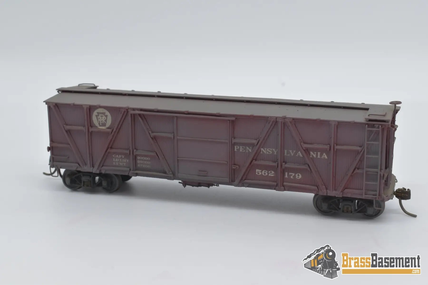 Ho Brass - Njcb Pennsylvania Prr X - 23 Wood War Boxcar Custom Paint Freight