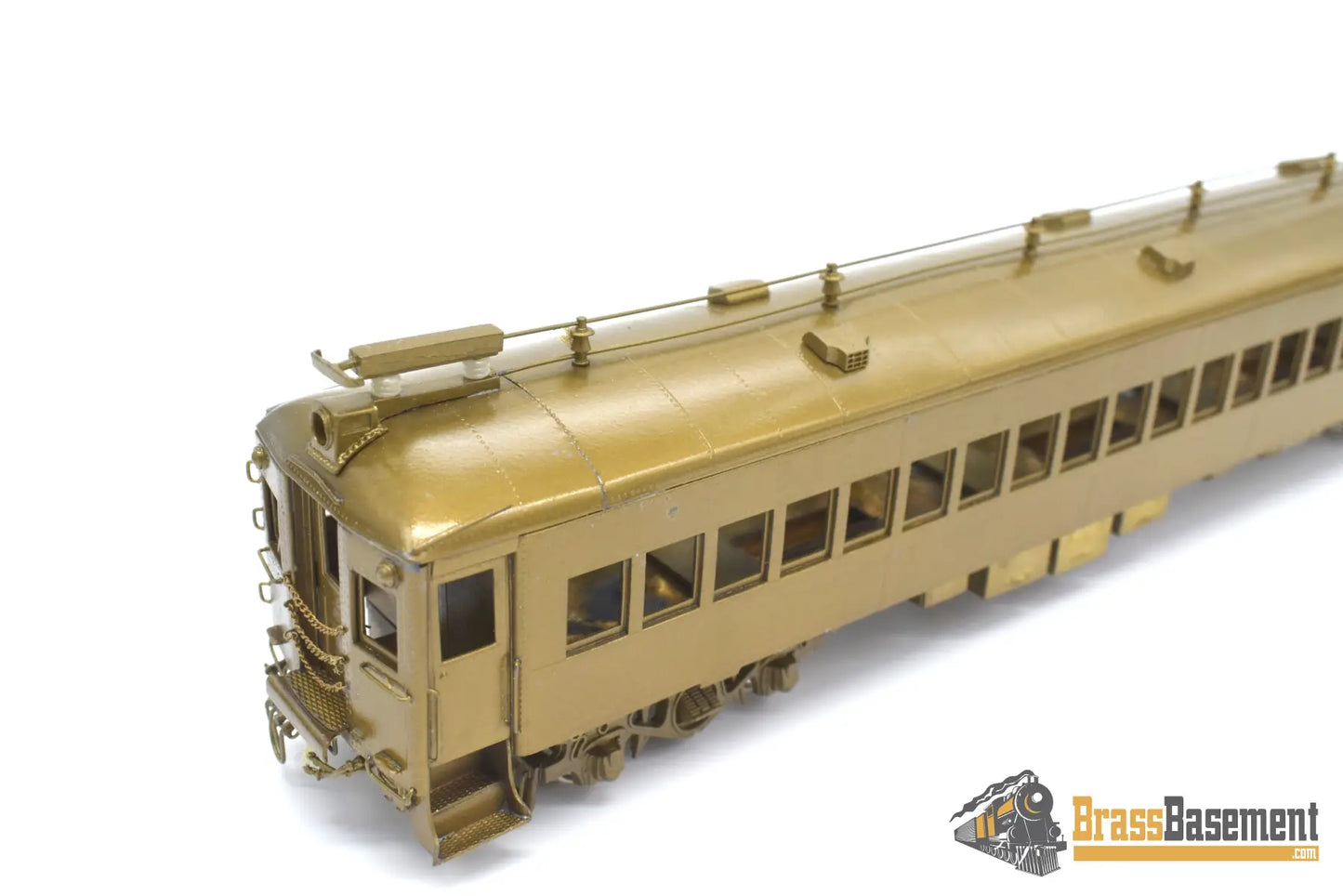 Ho Brass - Njcb Reading Railroad Self Propelled Mu 3 - Car Set Unpainted Passenger