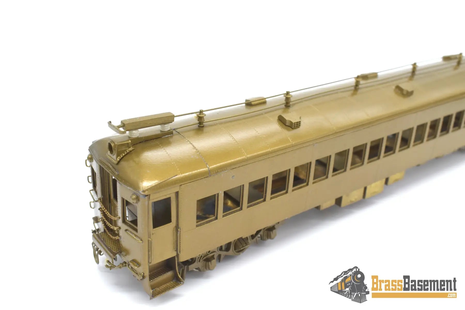 Ho Brass - Njcb Reading Railroad Self Propelled Mu 3 - Car Set Unpainted Passenger