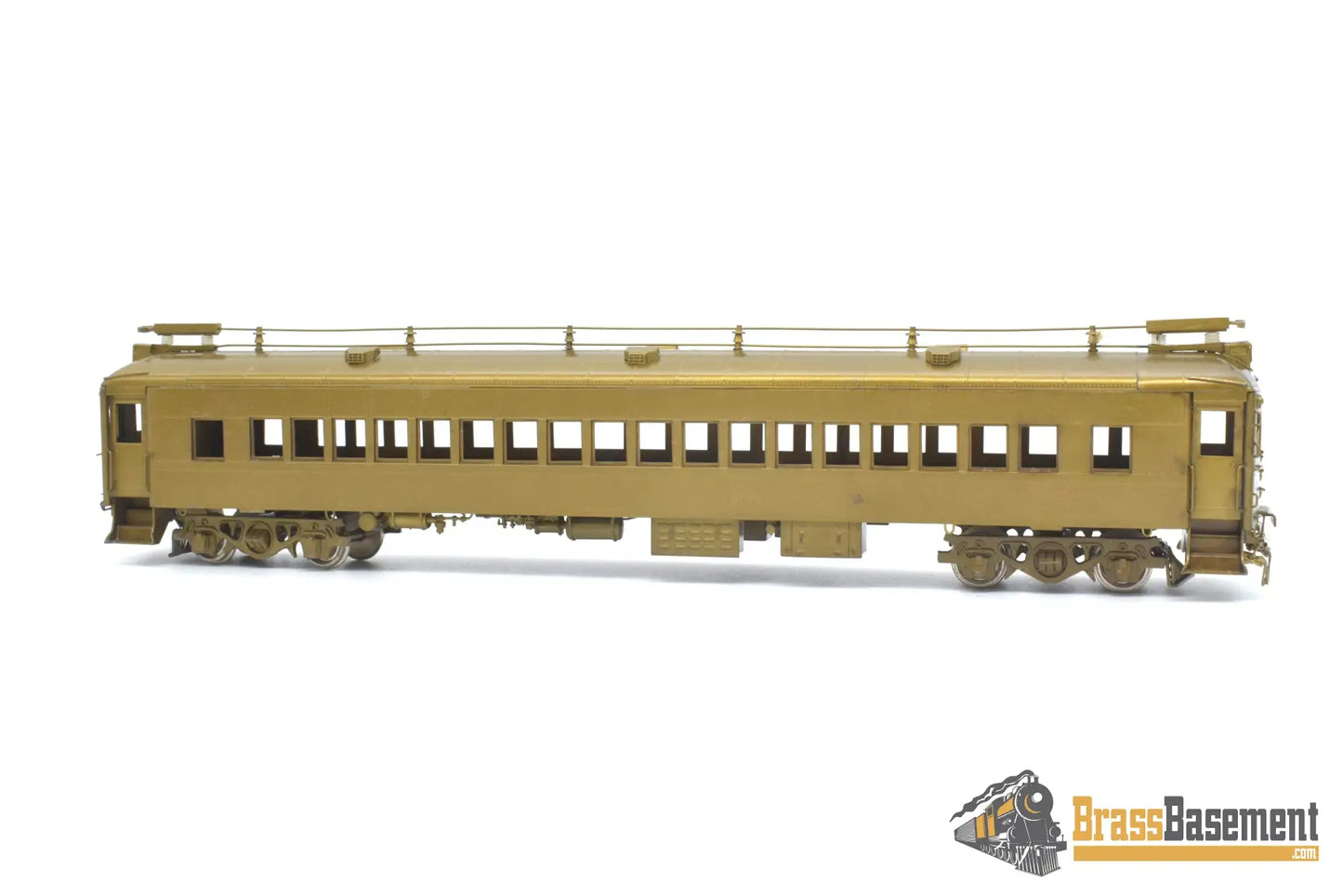 Ho Brass - Njcb Reading Railroad Self Propelled Mu 3 - Car Set Unpainted Passenger