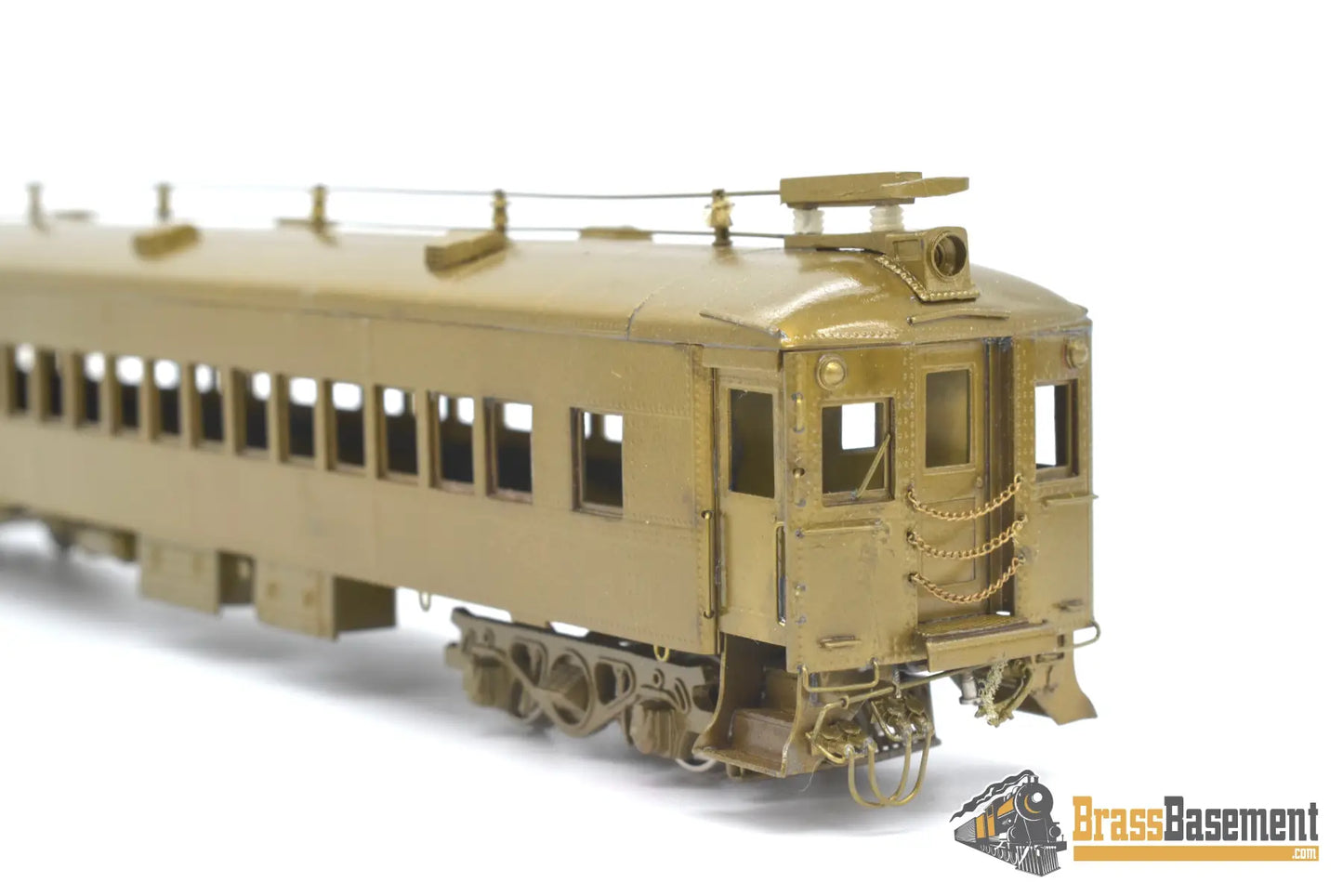Ho Brass - Njcb Reading Railroad Self Propelled Mu 3 - Car Set Unpainted Passenger