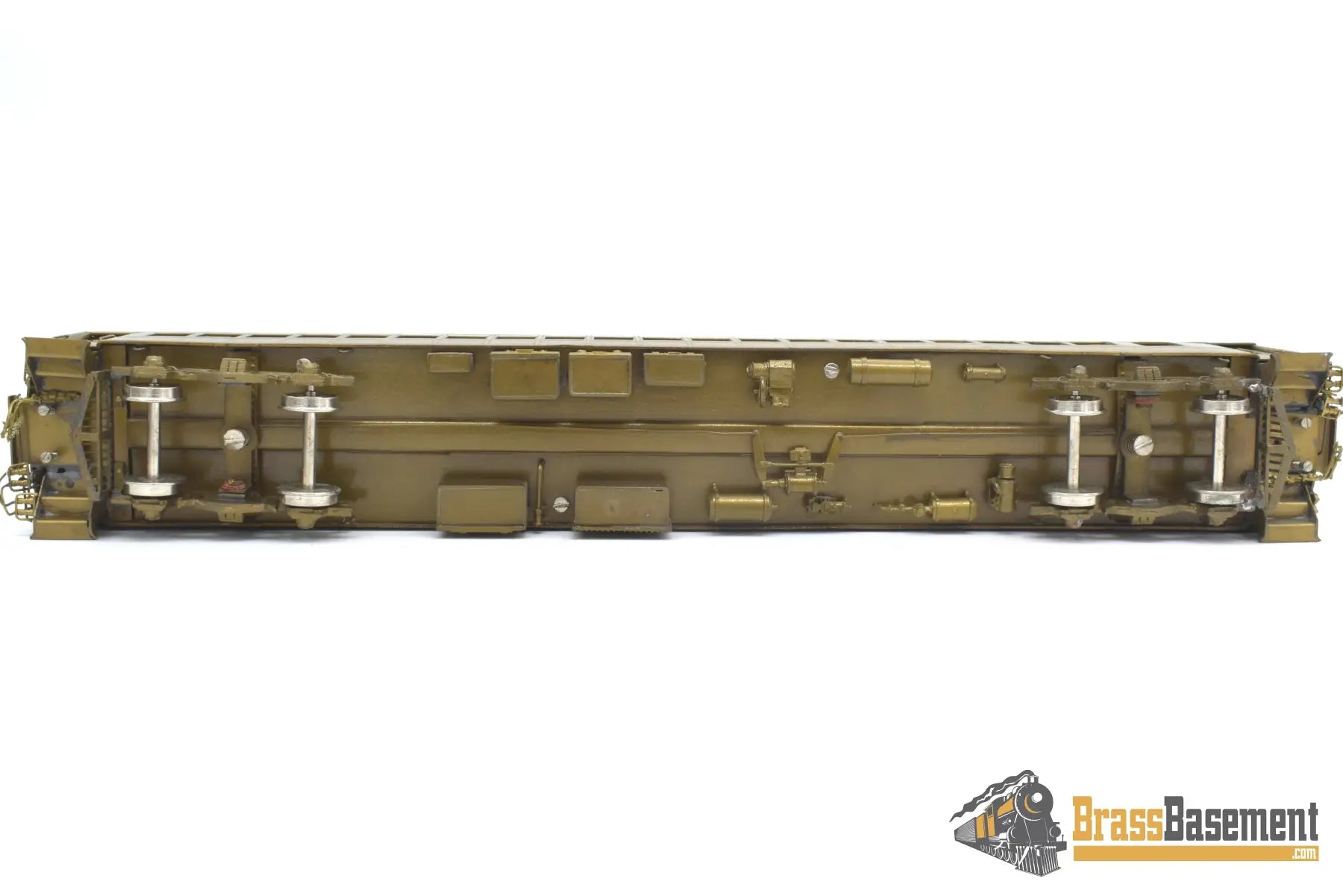 Ho Brass - Njcb Reading Railroad Self Propelled Mu 3 - Car Set Unpainted Passenger