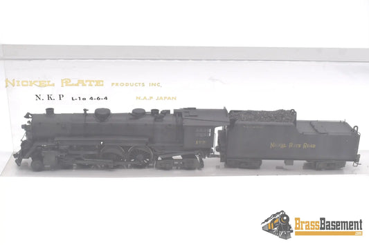 Ho Brass - Npp Nickel Plate Road Nkp 4 - 6 - 4 Hudson L - 1A W/O Smoke Lifters C/P Steam