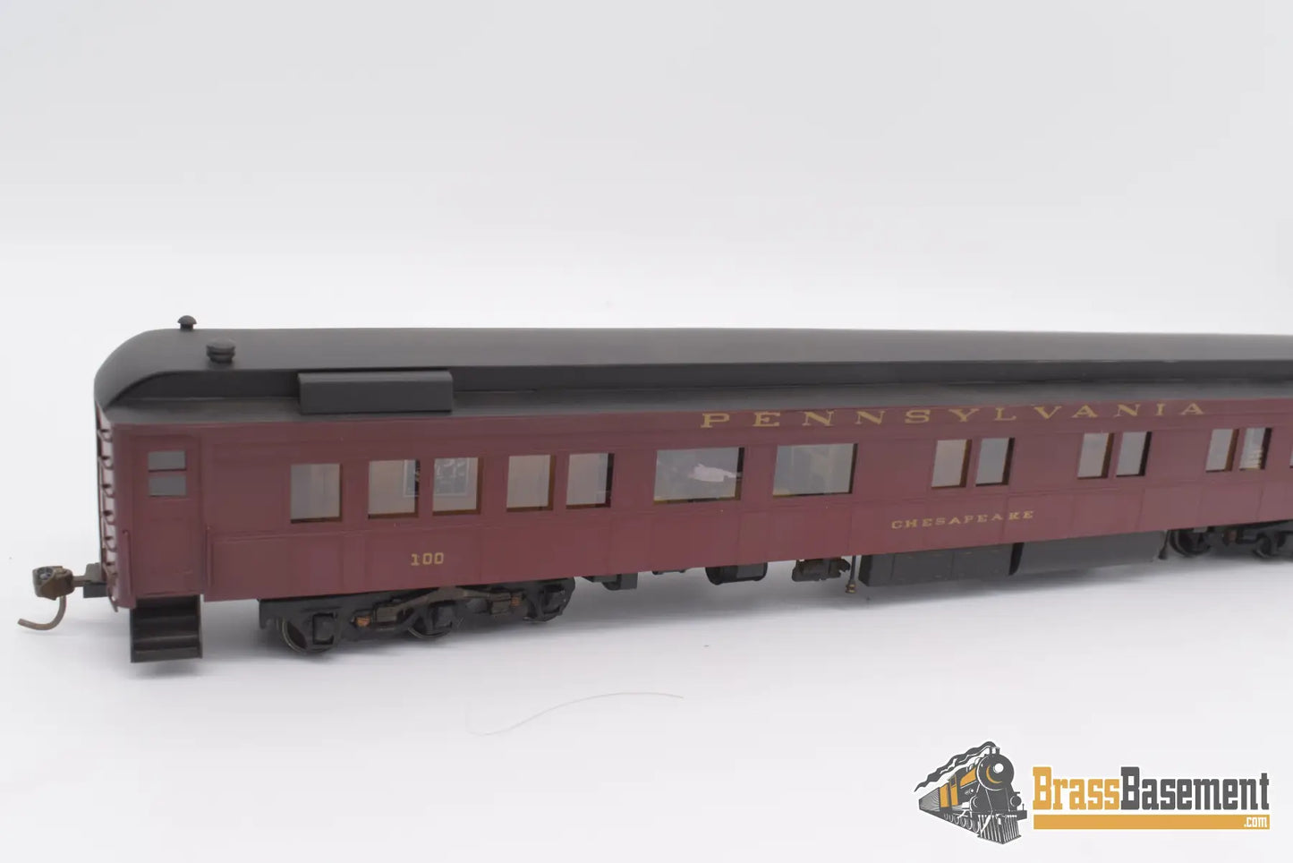 Ho Brass - Npp Pennsylvania Rr Business Car ‘Chesapeake’ #100 Super Custom Full Interior