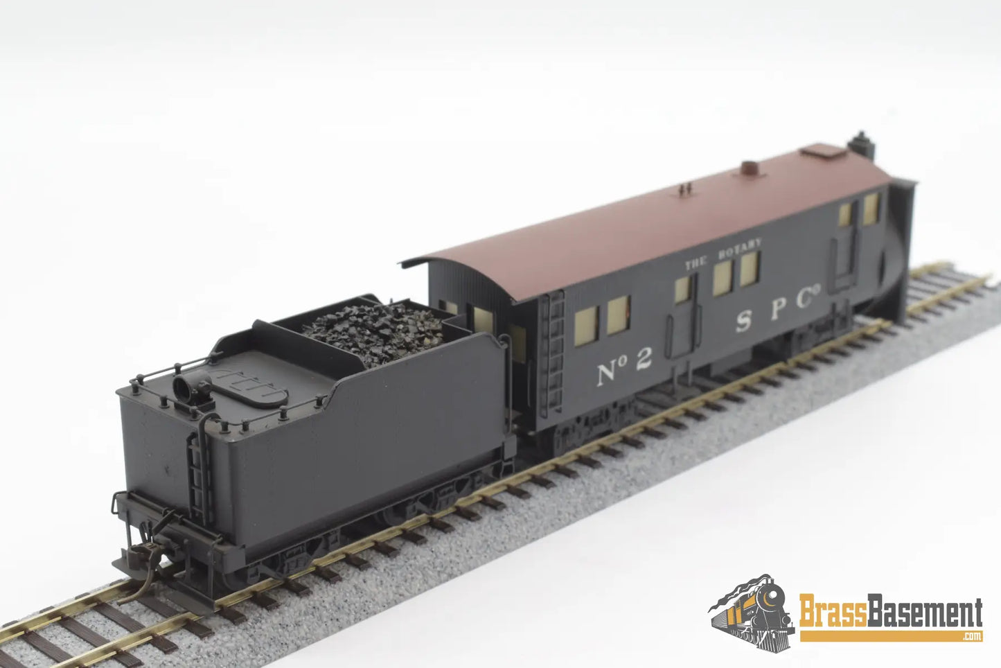 Ho Brass - Npp Rotary Snow Plow W/ Tender Painted Freight
