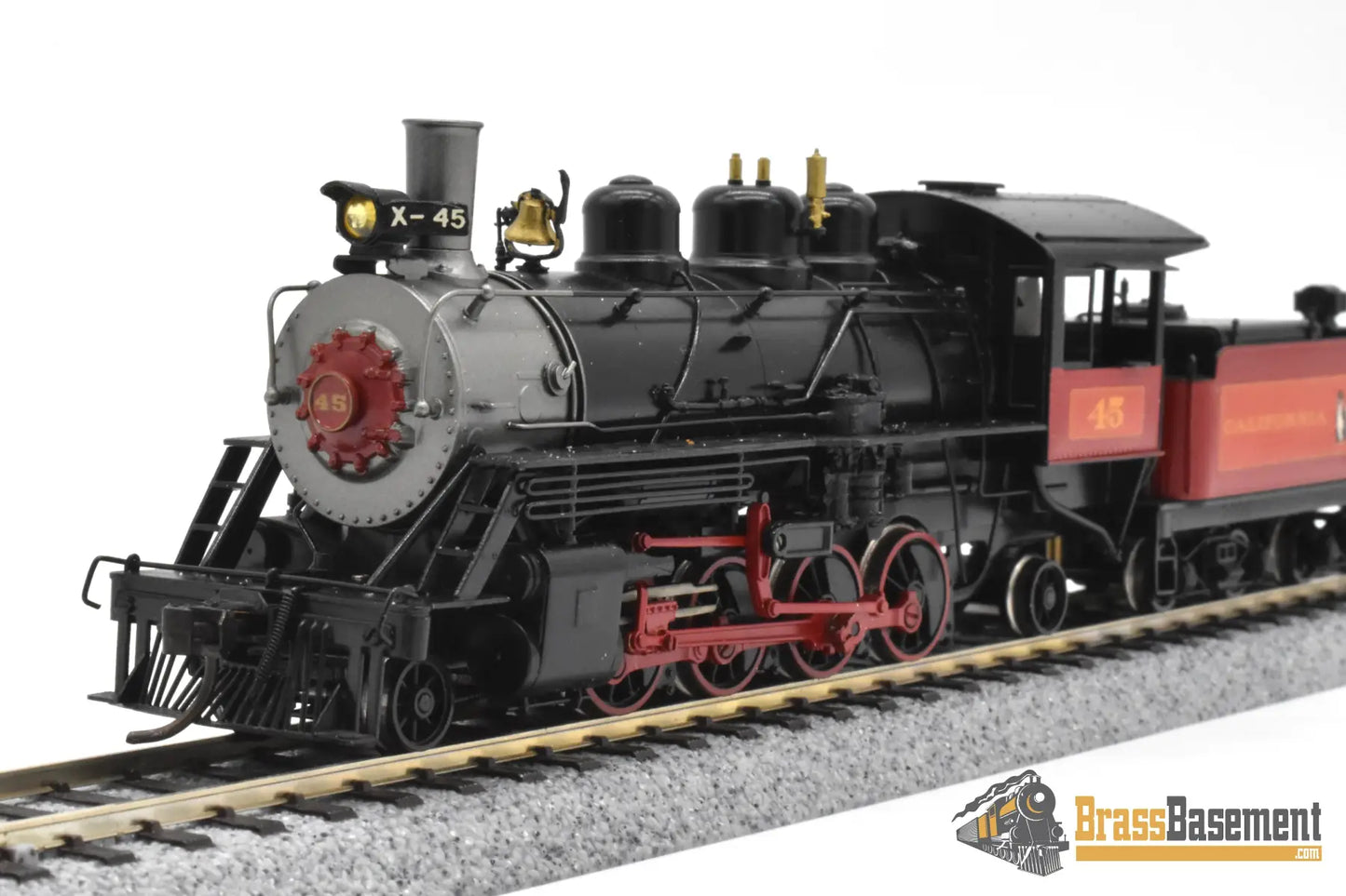 HO Brass NWSL Baldwin 70 ton Logging Mikado 2 8 2 California Western #45 SUPER PRO PAINT Steam