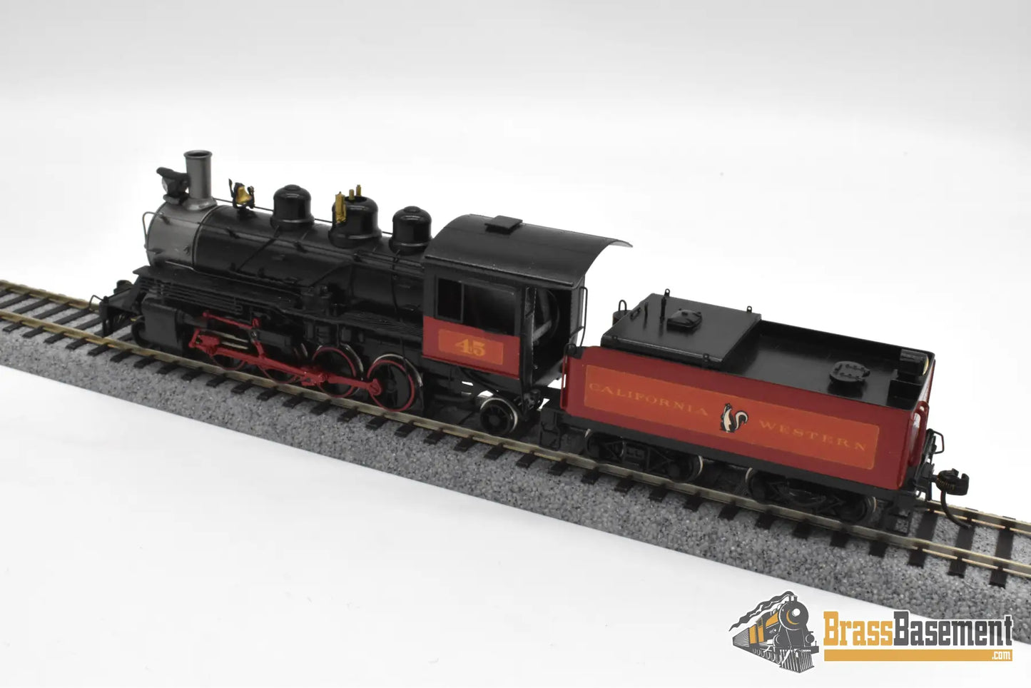 HO Brass NWSL Baldwin 70 ton Logging Mikado 2 8 2 California Western #45 SUPER PRO PAINT Steam