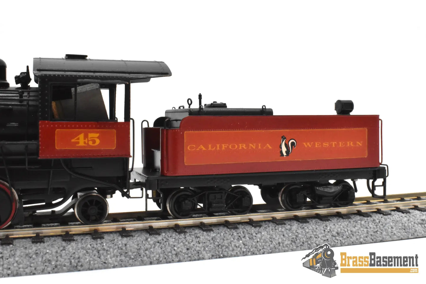 HO Brass NWSL Baldwin 70 ton Logging Mikado 2 8 2 California Western #45 SUPER PRO PAINT Steam