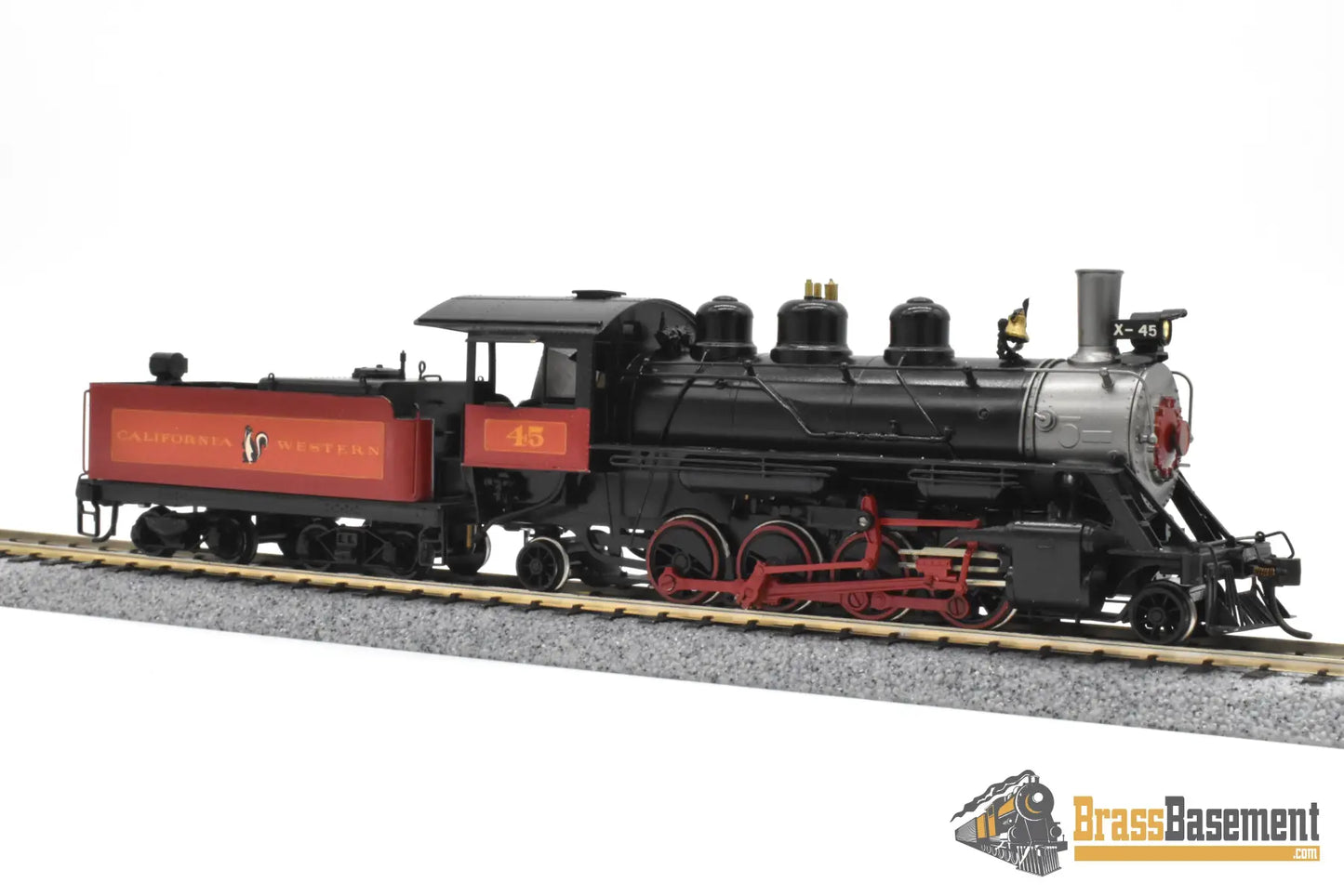 HO Brass NWSL Baldwin 70 ton Logging Mikado 2 8 2 California Western #45 SUPER PRO PAINT Steam