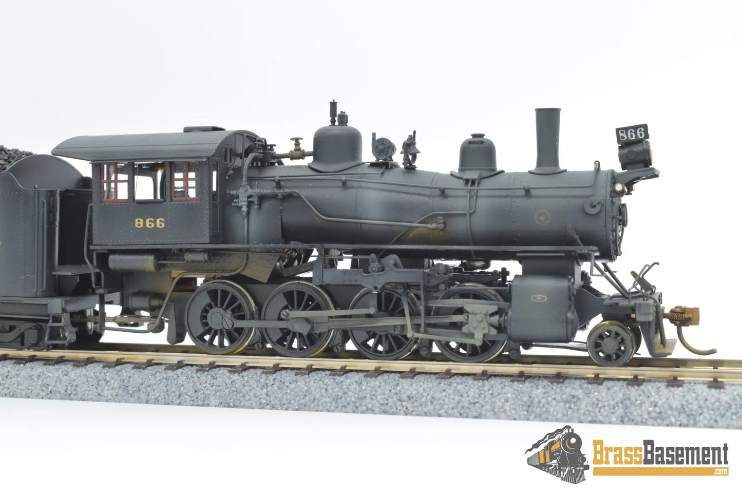 Ho Brass - Nwsl Norfolk & Western W - 2 2 - 8 - 0 W/ Baker Valve Nice Paint Steam