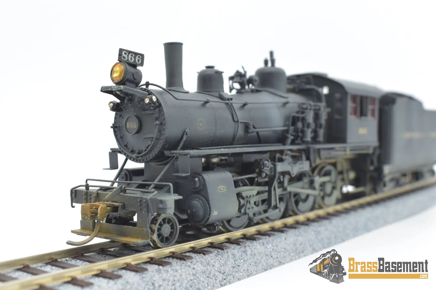 Ho Brass - Nwsl Norfolk & Western W - 2 2 - 8 - 0 W/ Baker Valve Nice Paint Steam