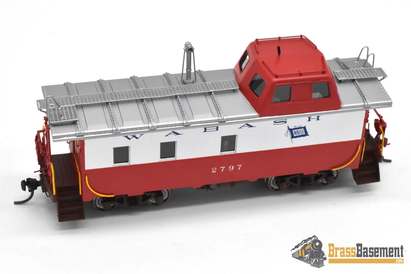 HO Brass OMI 087030001.1 Wabash Streamlined Caboose #2797 Factory Finished Red/White/Blue 2004 Freight