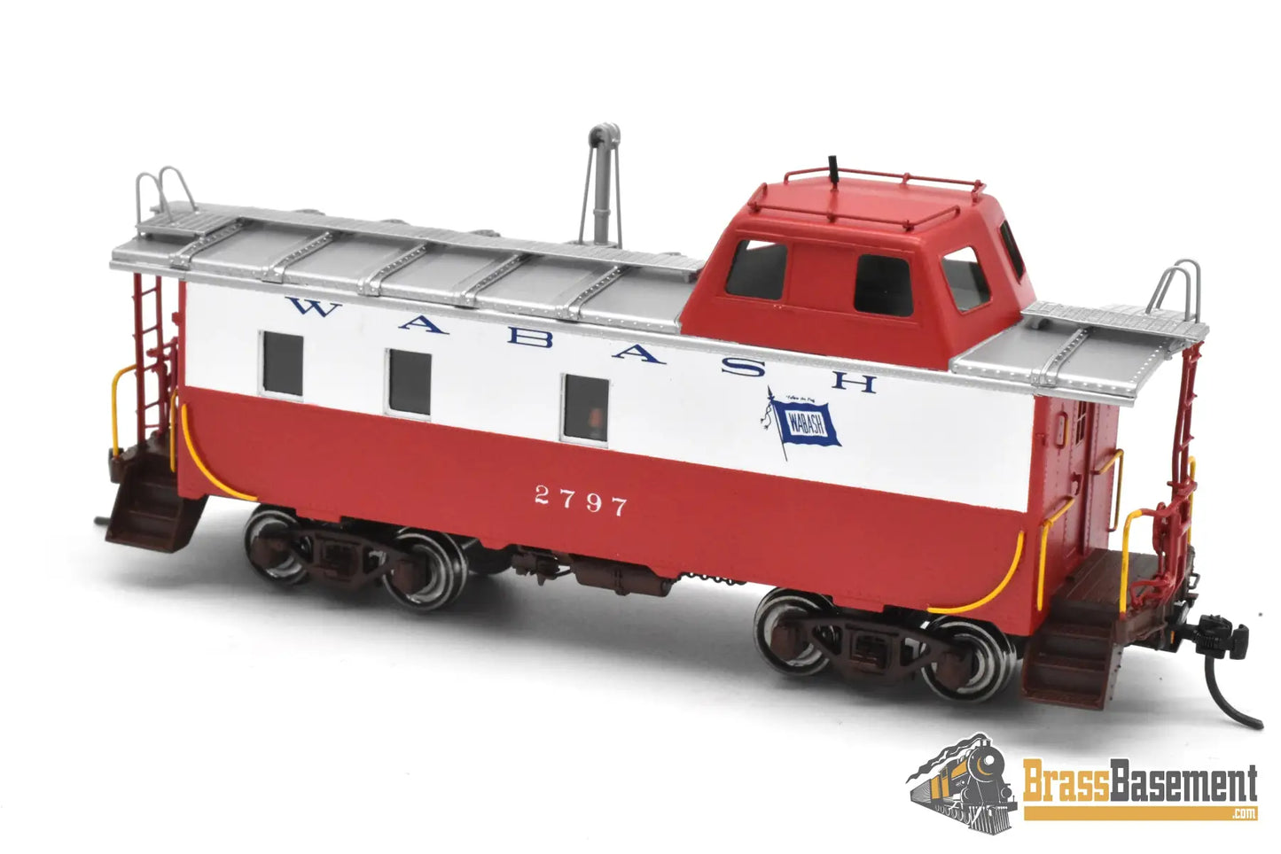 HO Brass OMI 087030001.1 Wabash Streamlined Caboose #2797 Factory Finished Red/White/Blue 2004 Freight