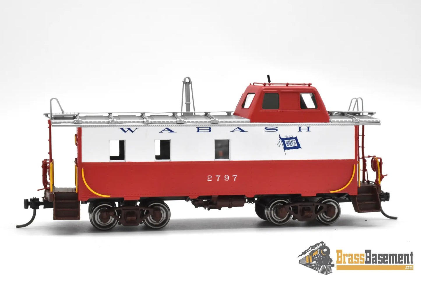 HO Brass OMI 087030001.1 Wabash Streamlined Caboose #2797 Factory Finished Red/White/Blue 2004 Freight