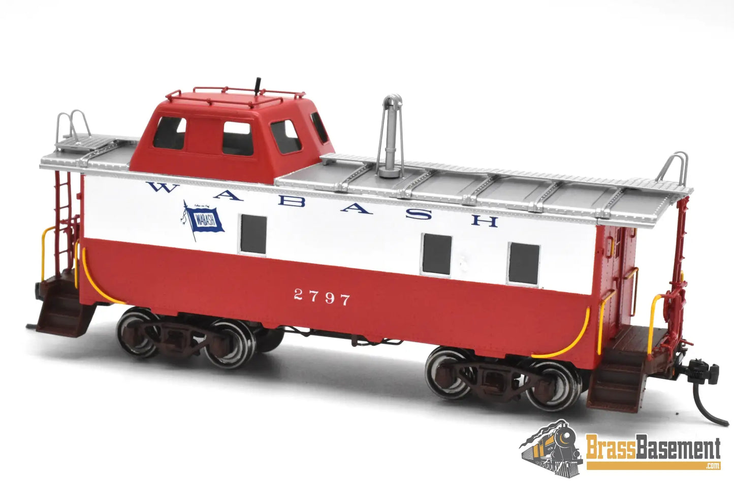 HO Brass OMI 087030001.1 Wabash Streamlined Caboose #2797 Factory Finished Red/White/Blue 2004 Freight