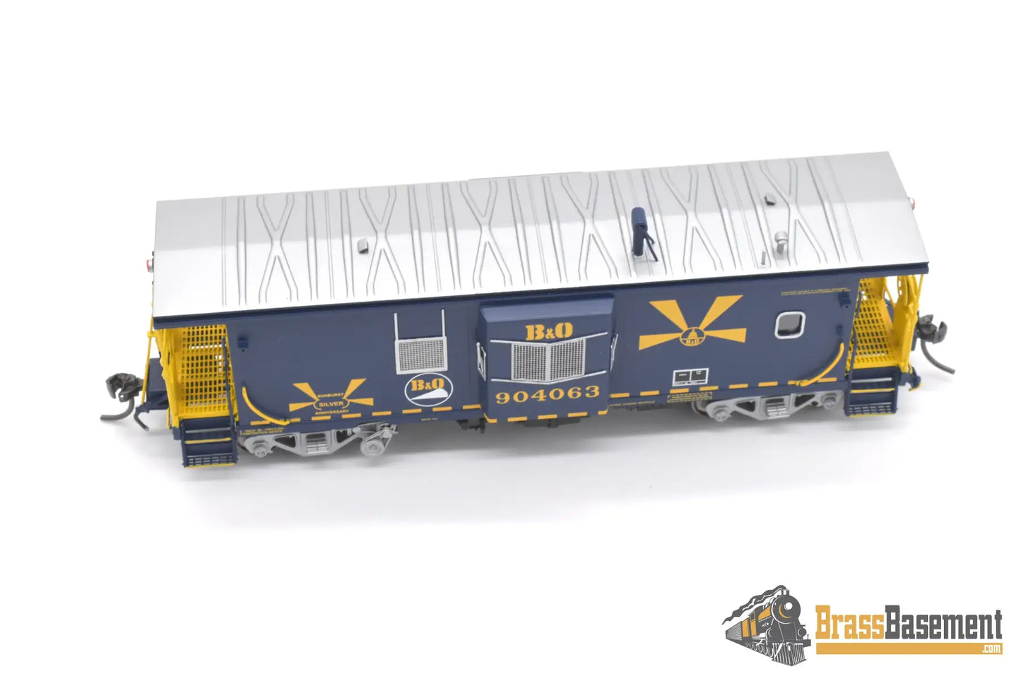 Ho Brass - Omi 087030020.2 Baltimore & Ohio B&O C - 27A Bay - Window Caboose #904063 Sunburst
