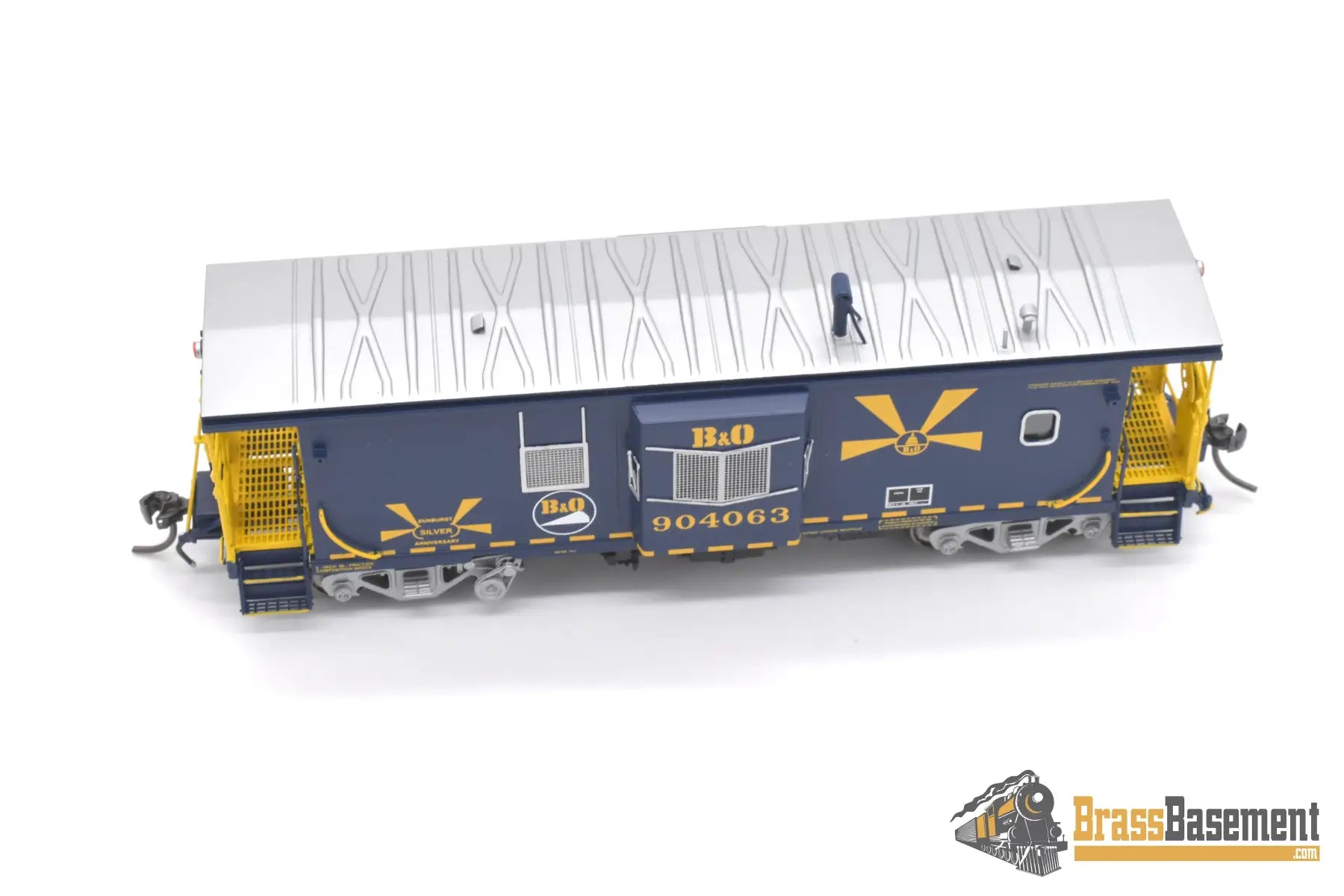 Ho Brass - Omi 087030020.2 Baltimore & Ohio B&O C - 27A Bay - Window Caboose #904063 Sunburst