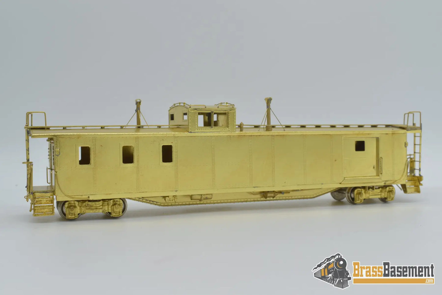 Ho Brass - Omi 1109 Great Northern X - 181 Superlong Caboose Unpainted Mint Freight