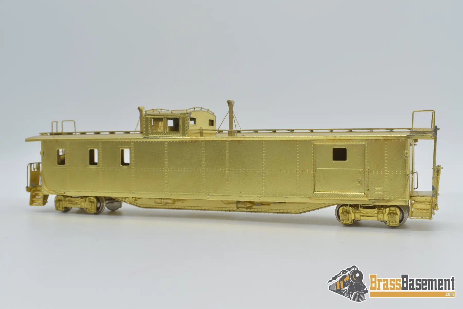 Ho Brass - Omi 1109 Great Northern X - 181 Superlong Caboose Unpainted Mint Freight