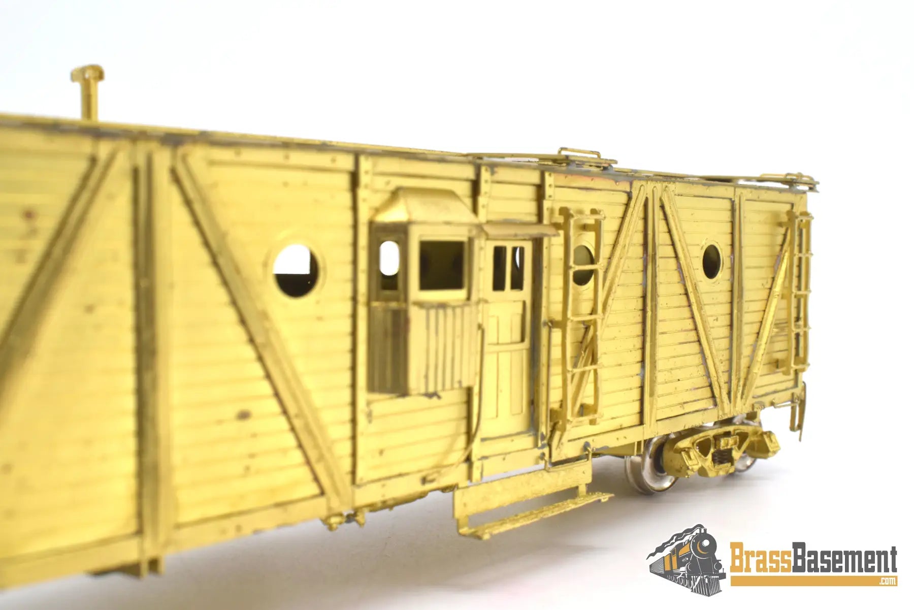 Ho Brass - Omi 1125 Overland Pennsylvania Rr Prr Nx - 23 Unpainted Freight