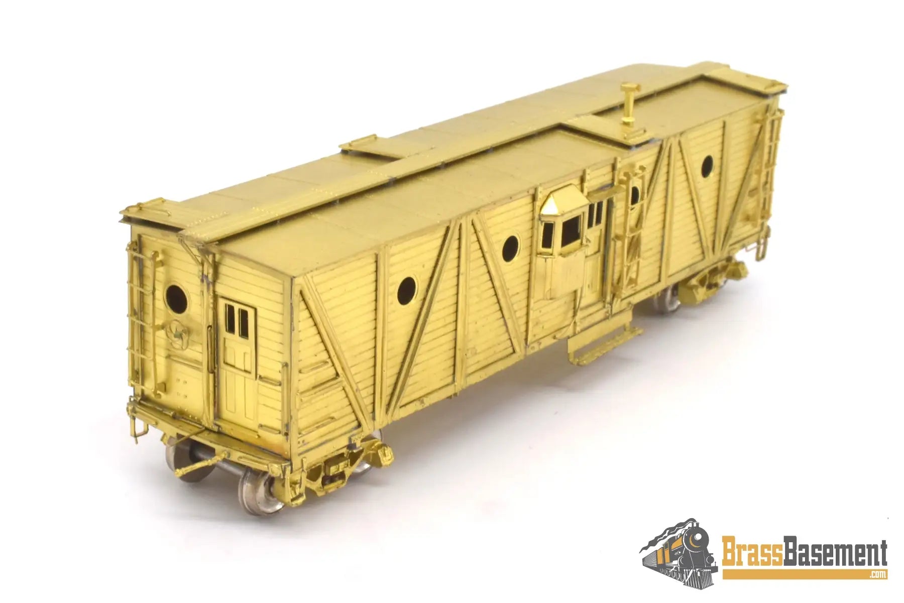 Ho Brass - Omi 1125 Overland Pennsylvania Rr Prr Nx - 23 Unpainted Freight