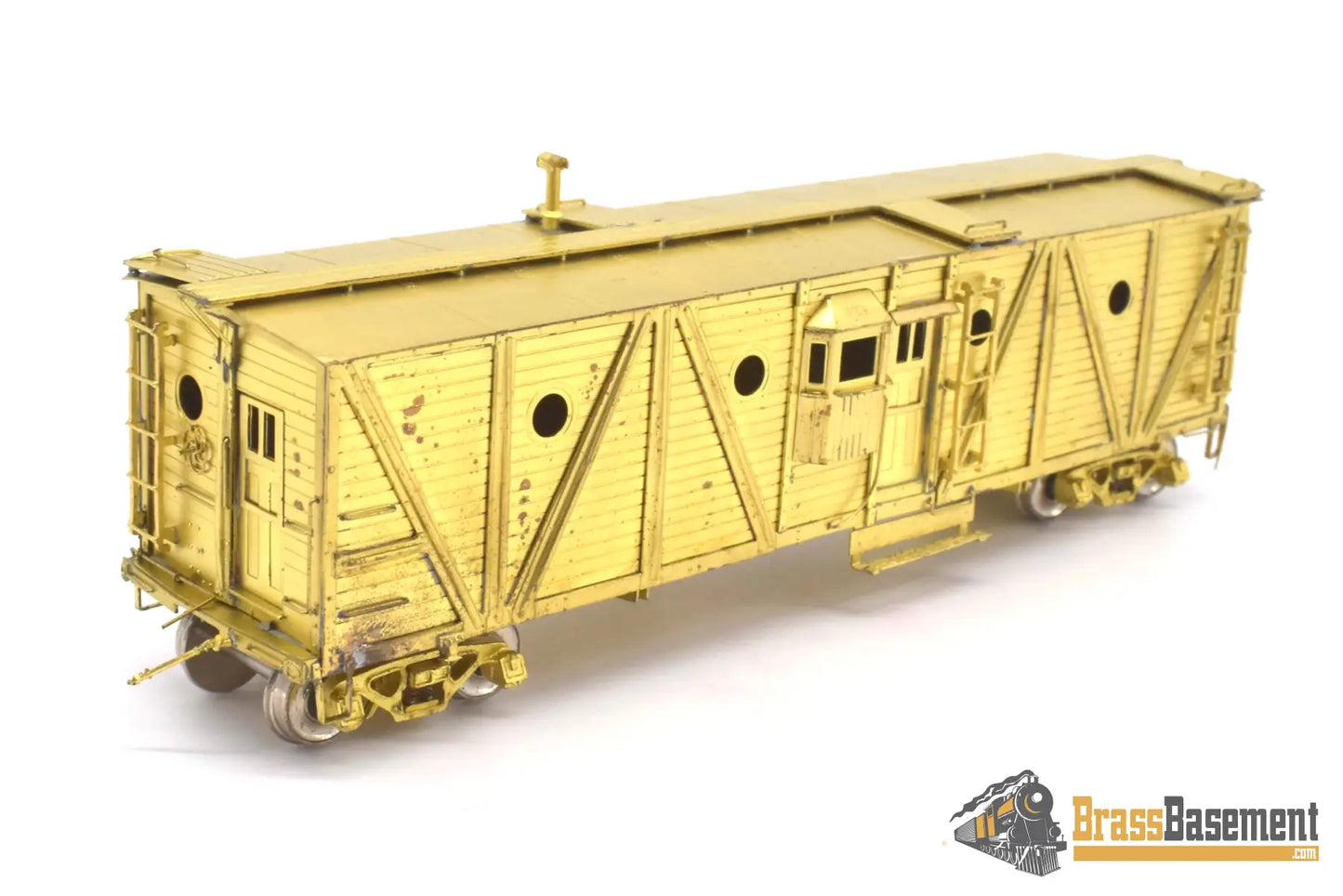 Ho Brass - Omi 1125 Overland Pennsylvania Rr Prr Nx - 23 Unpainted Freight