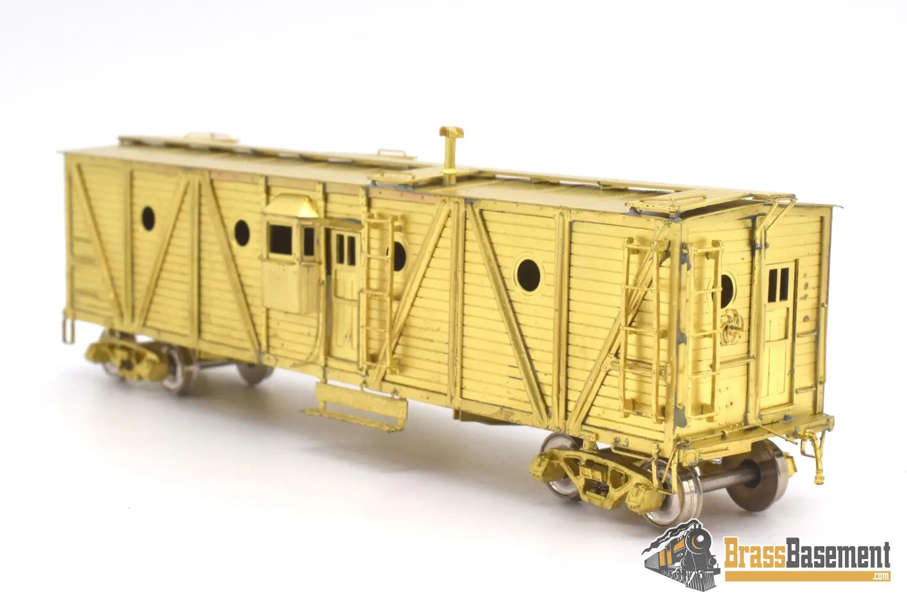 Ho Brass - Omi 1125 Overland Pennsylvania Rr Prr Nx - 23 Unpainted Freight