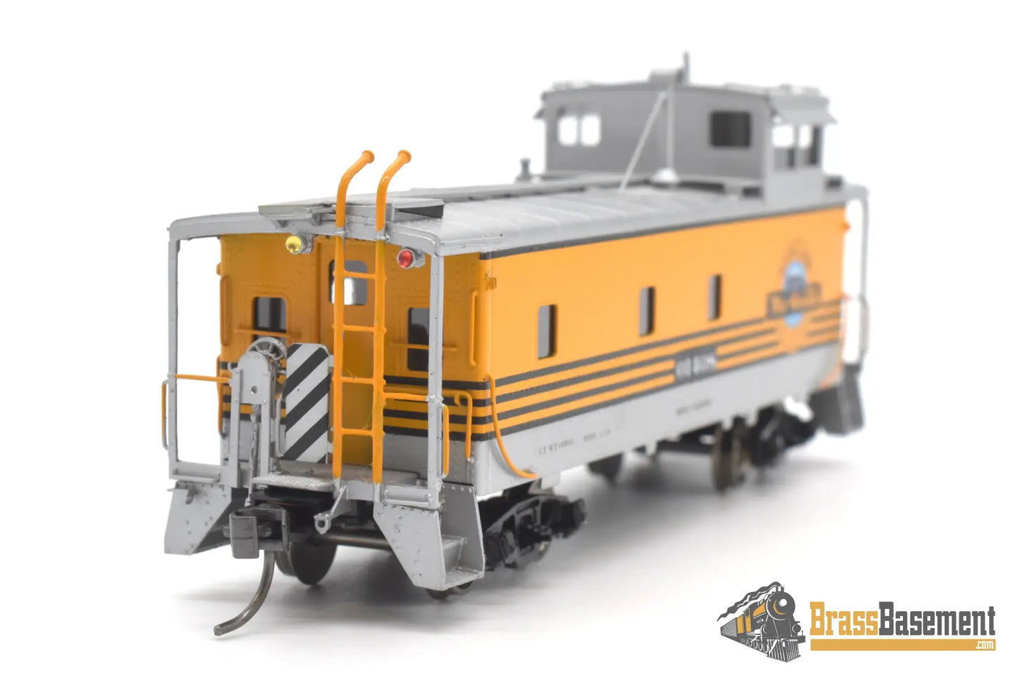 Ho Brass - Omi 1127.2 Rio Grande Drgw Steel Riveted Caboose Modernized Sealed Windows 4 Stripe