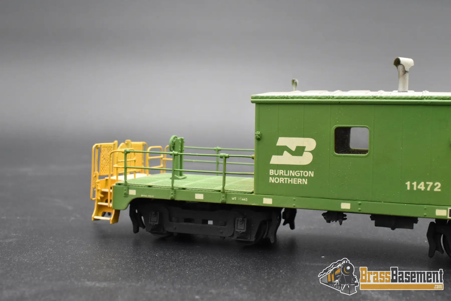 HO Brass – OMI 1130 BN Burlington Northern Transfer Caboose – #11472 – F/P – Mint Caboose