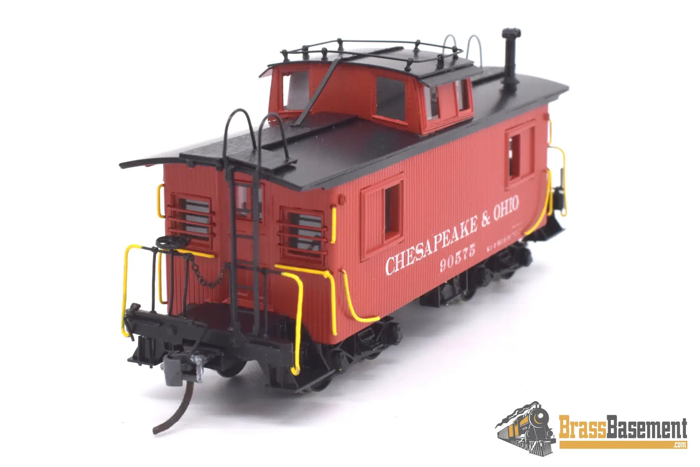 Ho Brass - Omi - 1160 C&O Chesapeake & Ohio Wood Caboose #90575 Pro Paint