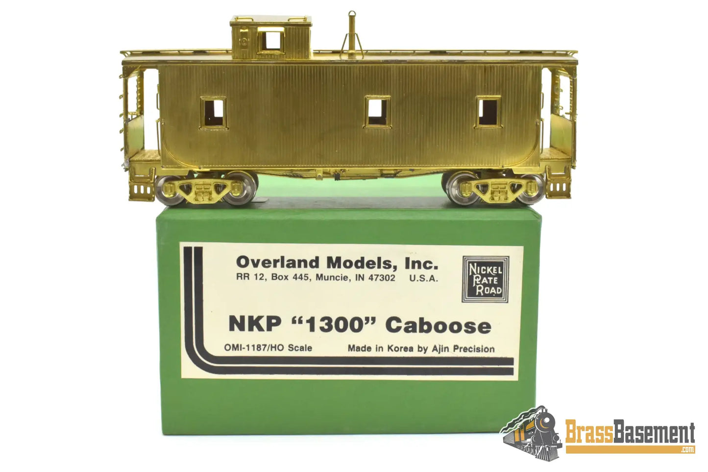 HO Brass - OMI 1187 Nickel Plate NKP 1300 Wood Sided Caboose - Unpainted Freight