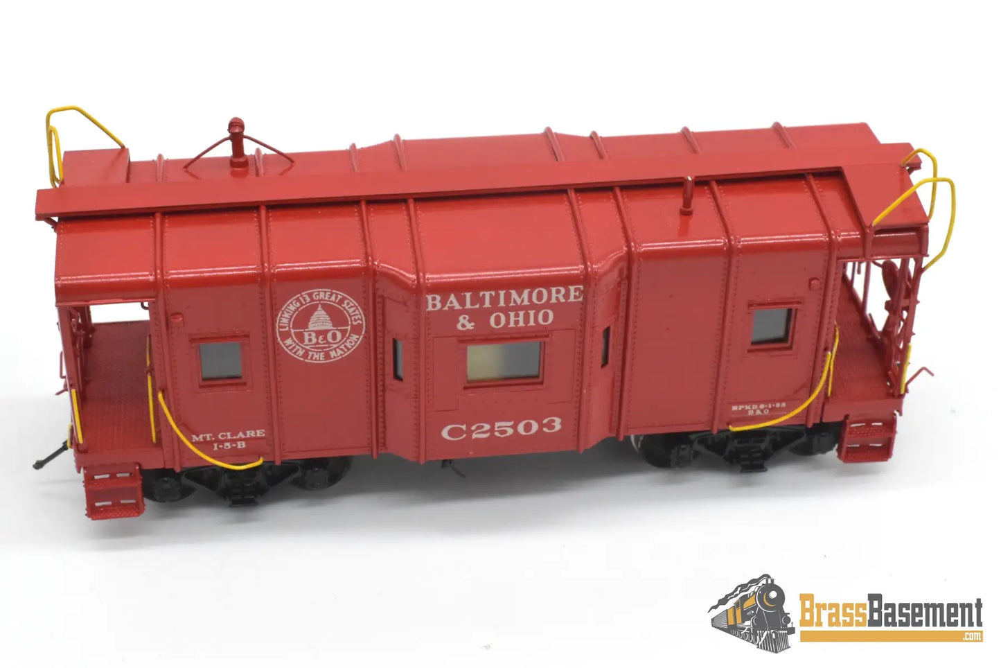 HO Brass - OMI 1225.1 Baltimore & Ohio B&O I-5 Bay-Window Caboose C2503 - C/POMI Caboose