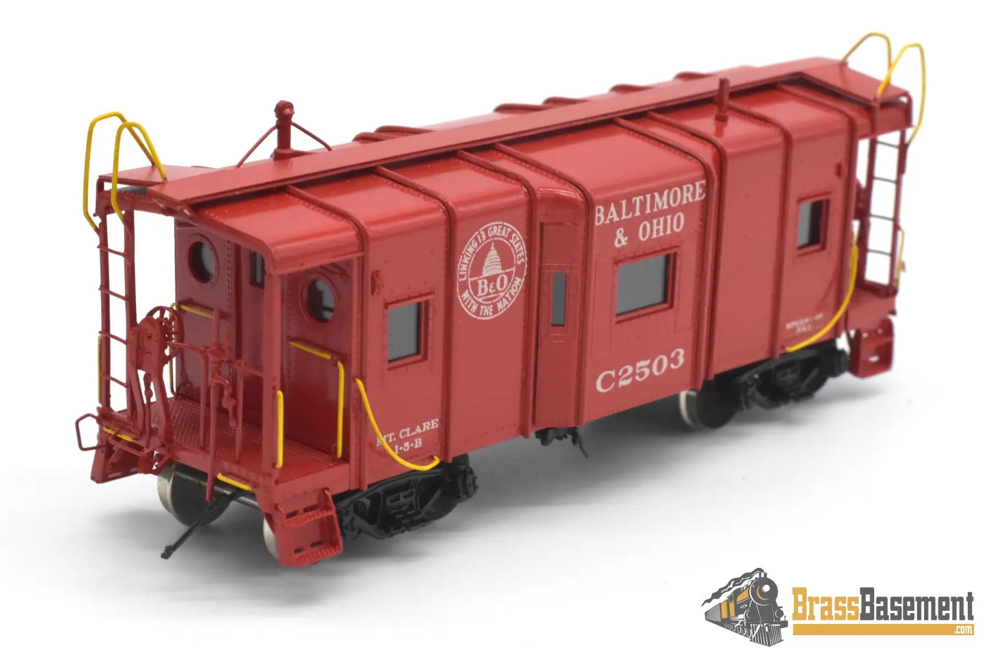 HO Brass - OMI 1225.1 Baltimore & Ohio B&O I-5 Bay-Window Caboose C2503 - C/POMI Caboose