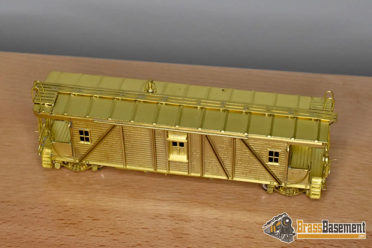 HO Brass OMI 1233 Illinois Central ’OSB’ Outside Braced Wood Caboose Mint Caboose