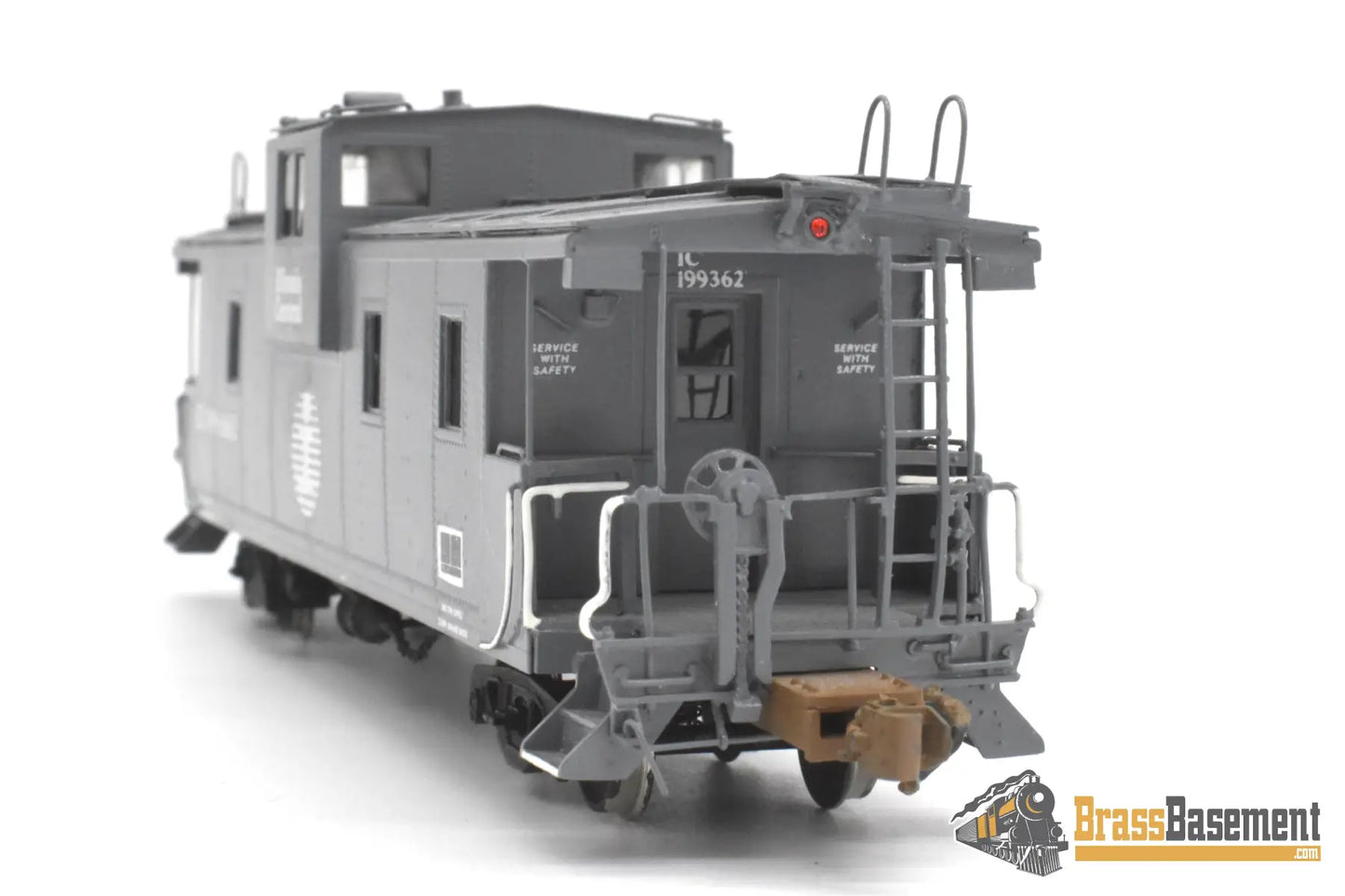 HO Brass OMI 1290 Illinois Central ’Extended’ Vision Caboose # 199362 Stanray Panels Gray Caboose