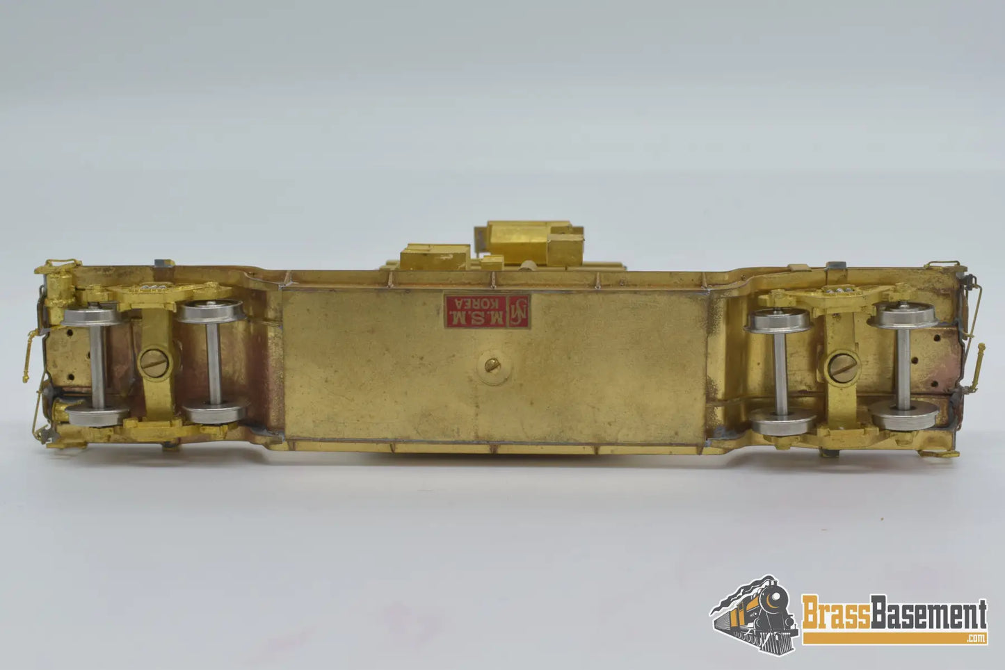 Ho Brass - Omi 1347 Center Flat Car W/ Transformer Load Unpainted Freight