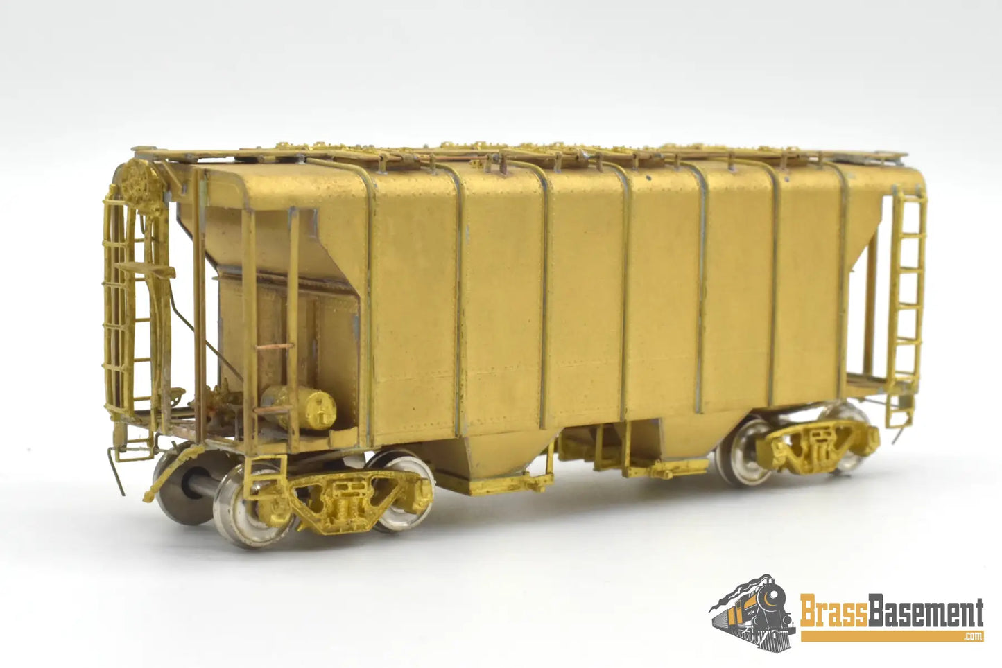 HO Brass - OMI 1390 Baltimore & Ohio B&O N-34 WagonTop Covered Hopper - MINT Unpainted Freight
