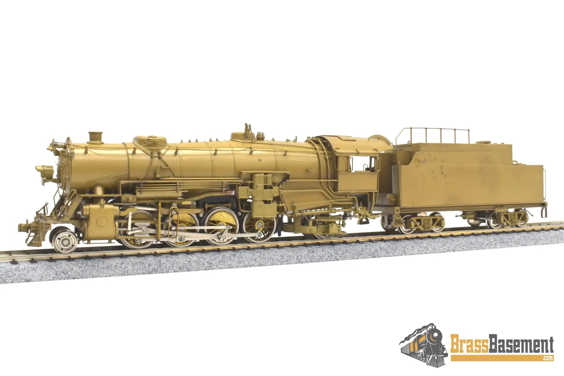 Ho Brass - Omi 1427 Cb&Q Burlington O-4 2-8-2 Heavy Mikado Unpainted Steam