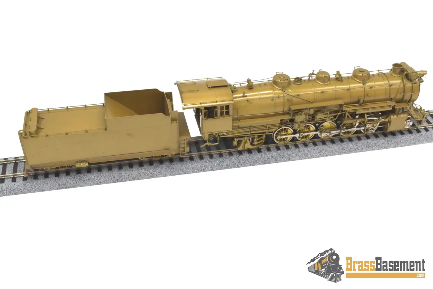 Ho Brass - Omi 1432 Cb&Q Burlington M-2A 2-10-2 W/ Elesco Fwh Unpainted Steam
