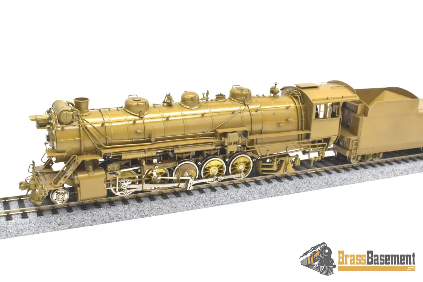 Ho Brass - Omi 1432 Cb&Q Burlington M-2A 2-10-2 W/ Elesco Fwh Unpainted Steam
