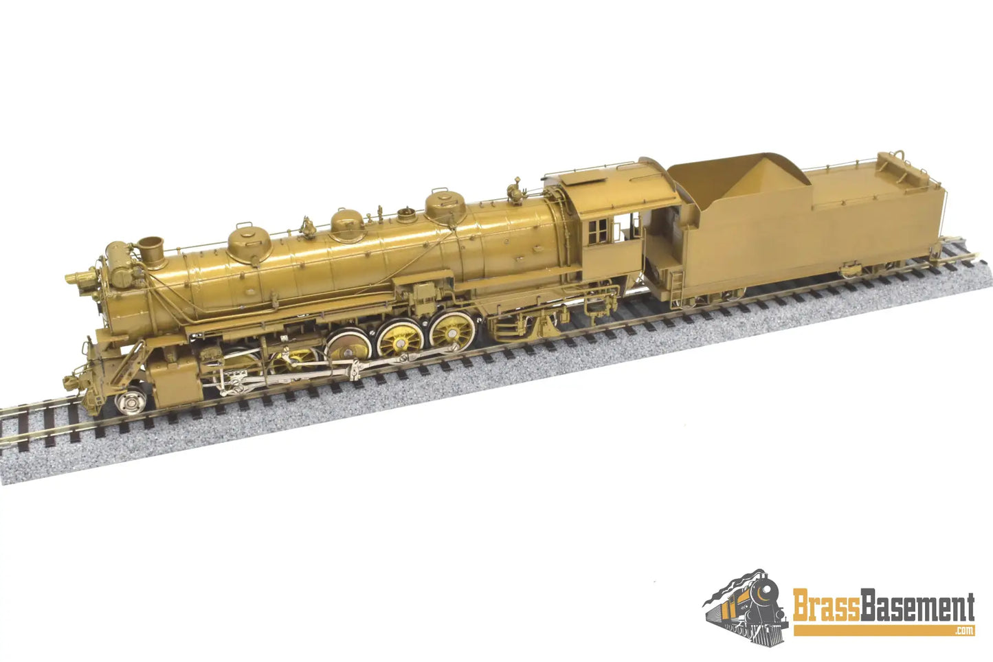 Ho Brass - Omi 1432 Cb&Q Burlington M-2A 2-10-2 W/ Elesco Fwh Unpainted Steam