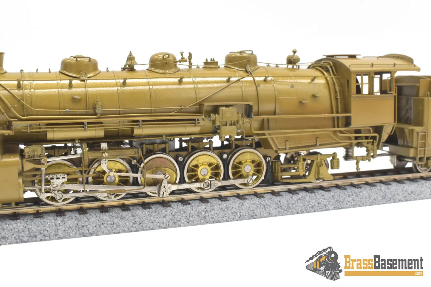Ho Brass - Omi 1432 Cb&Q Burlington M-2A 2-10-2 W/ Elesco Fwh Unpainted Steam
