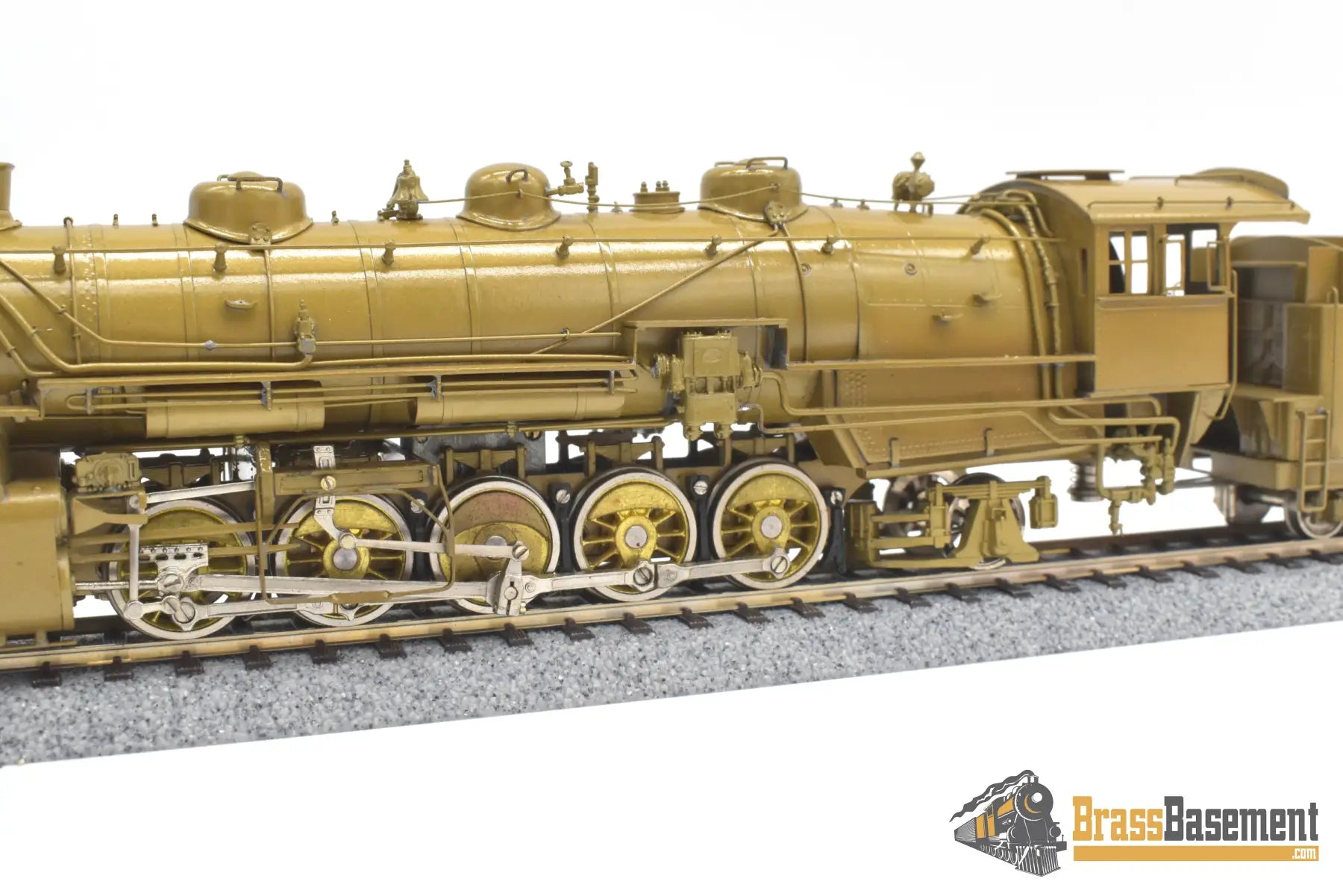 Ho Brass - Omi 1432 Cb&Q Burlington M-2A 2-10-2 W/ Elesco Fwh Unpainted Steam