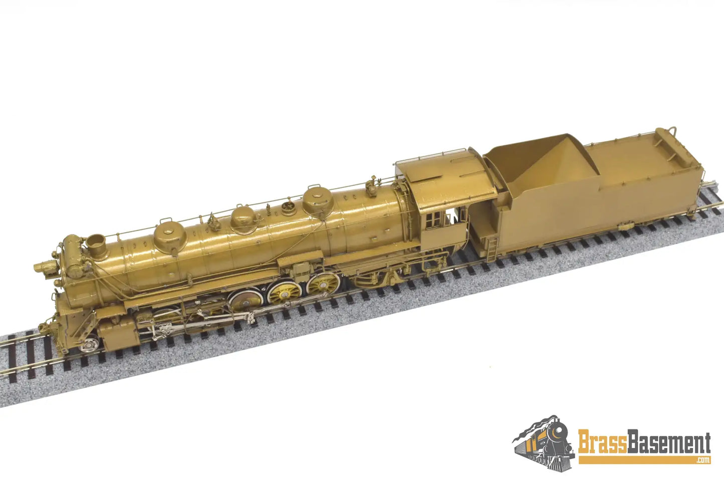 Ho Brass - Omi 1432 Cb&Q Burlington M-2A 2-10-2 W/ Elesco Fwh Unpainted Steam