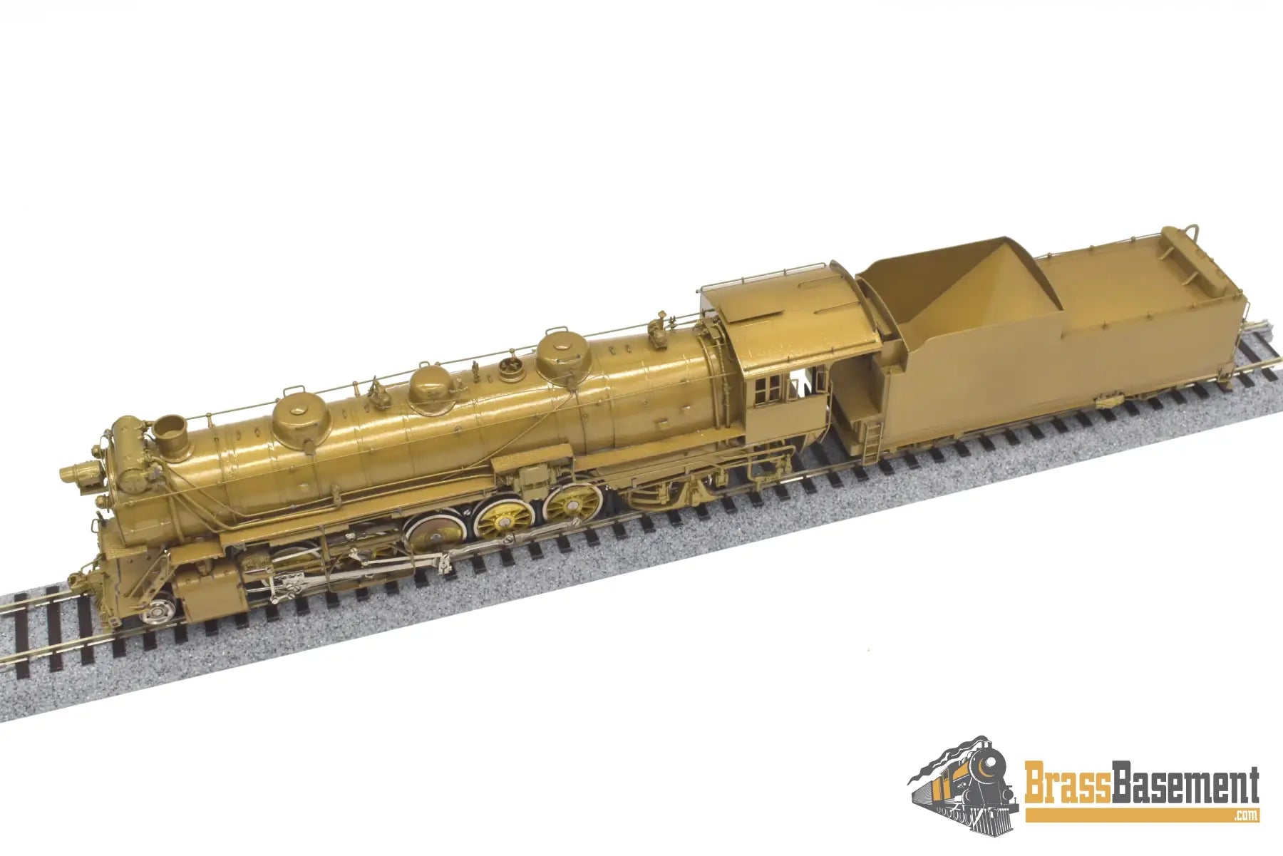Ho Brass - Omi 1432 Cb&Q Burlington M-2A 2-10-2 W/ Elesco Fwh Unpainted Steam