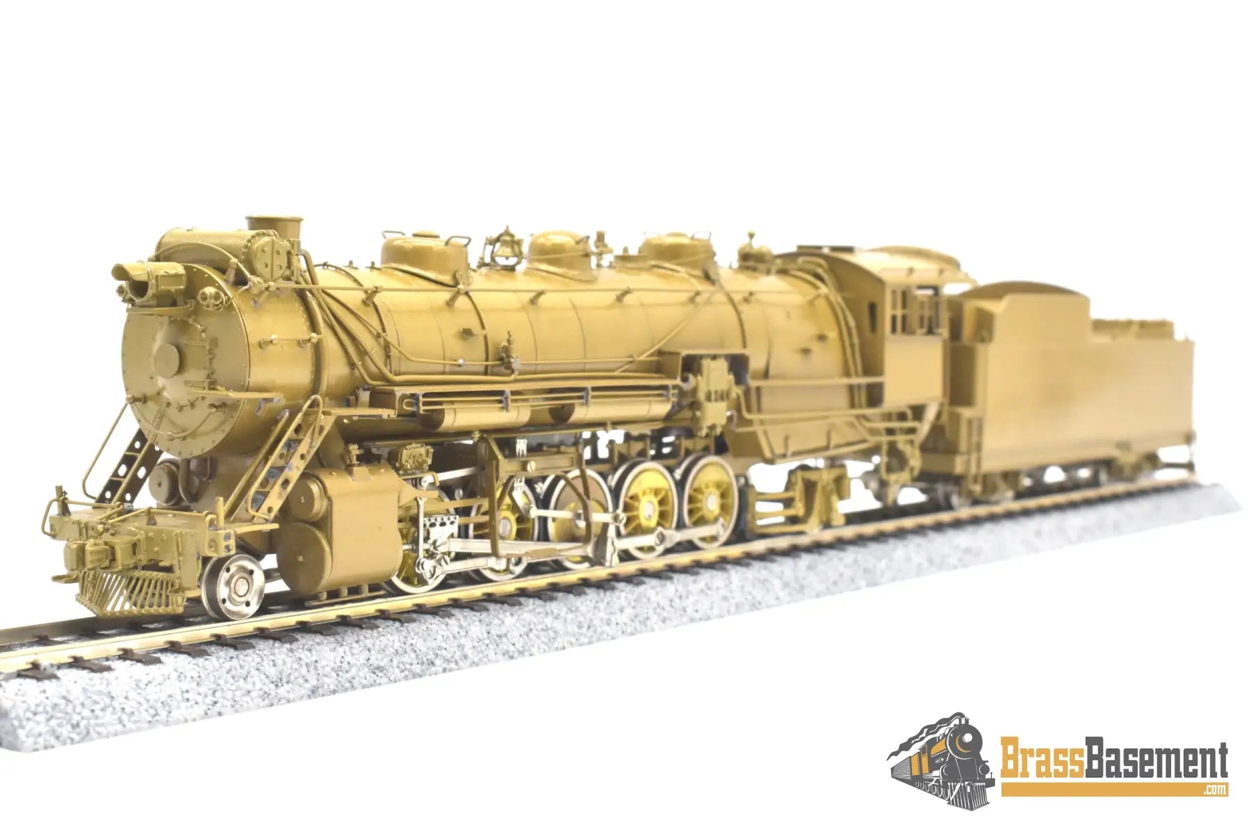 Ho Brass - Omi 1432 Cb&Q Burlington M-2A 2-10-2 W/ Elesco Fwh Unpainted Steam