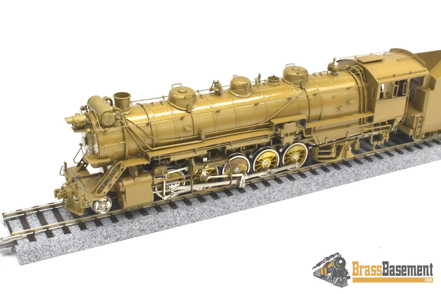 Ho Brass - Omi 1432 Cb&Q Burlington M-2A 2-10-2 W/ Elesco Fwh Unpainted Steam