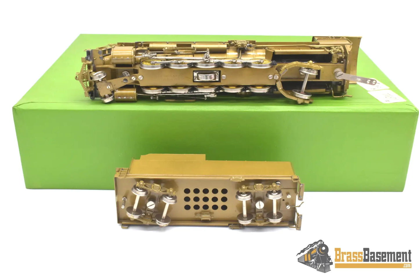 Ho Brass - Omi 1432 Cb&Q Burlington M-2A 2-10-2 W/ Elesco Fwh Unpainted Steam